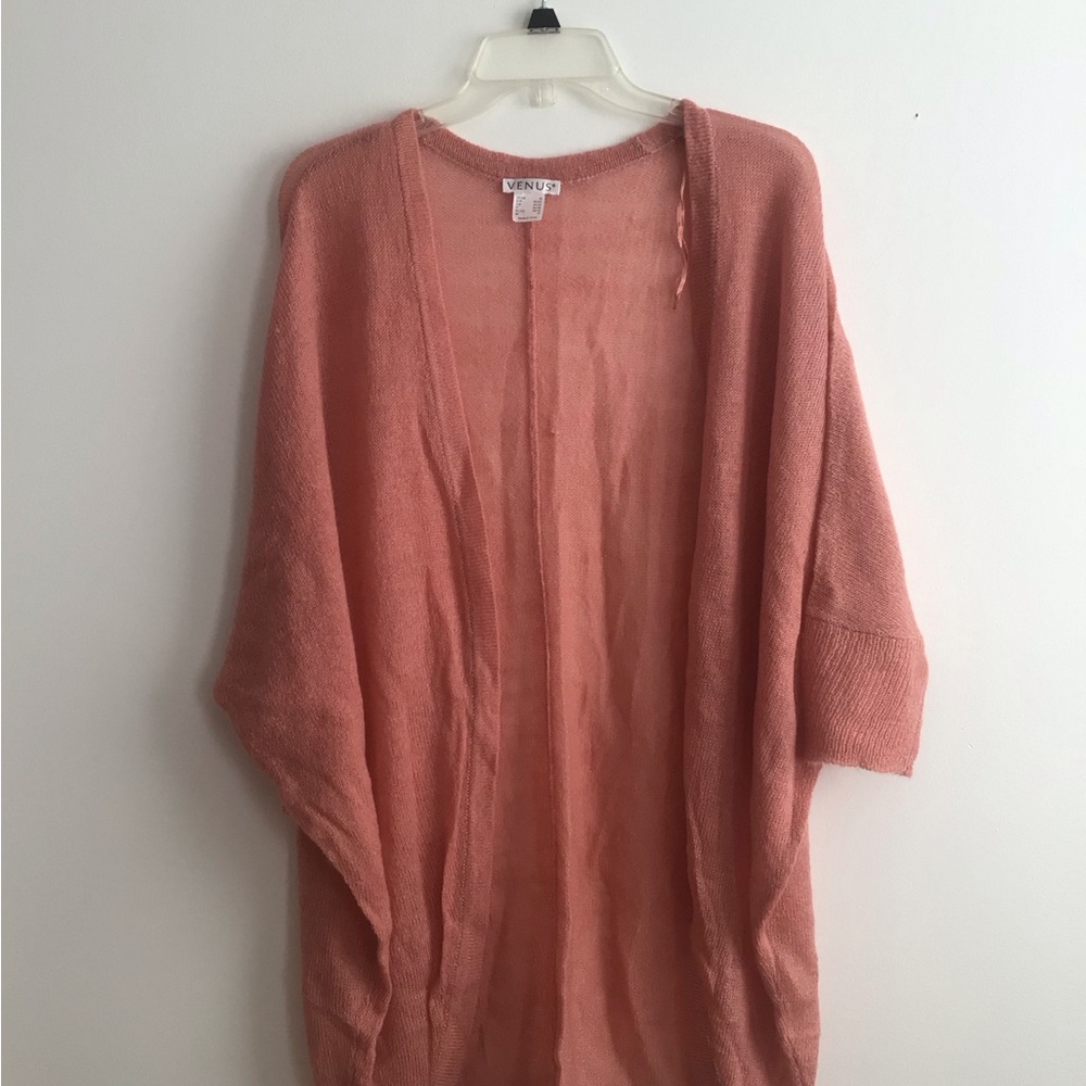 VENUS Dusty Rose Knit Cardigan